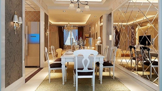 What is the effect about the decorative glass mirror being u