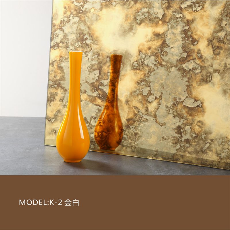 K-2 Golden Antique Mirror